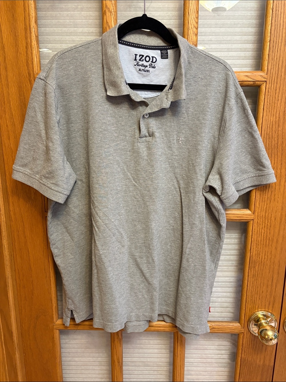 Izod Men's Light Heather Gray Polo Shirt
